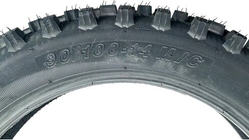 90/100-14 3.00-14 Rear Tire and Inner Tube for 125cc 140cc CR80R CR85R CRF80F CRF125F CRF150R XR80R YZ80 YZ85 TTR125 Apollo RFZ X18 TaoTao ATD125 Trail Dirt Bike Off Road Motocross Heavy Duty in Saudi Arabia