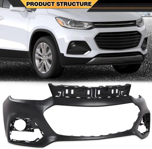 غطاء المصد العلوي الأمامي CNNELL متوافق مع Chevy Trax 2017 2018 2019 2020، 42537718 GM1014131، أسود معبأ in Kuwait
