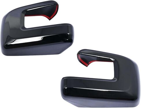 Mirror Cover w/o Turn Signal Light Compatible with Ford F150 F-150 2021 2022 2023 2024 2025 Side Mirror Caps Rearview Mirror Cover White (White) in Kuwait
