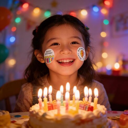 ملصقات عيد ميلاد سعيد - 500 قطعة 1.5 بوصة 6 تصميمات مقاومة للماء ذاتية اللصق ملصقات دائرية ذاتية اللصق للبالغين، أختام مغلف، الحفلات، البطاقات، تغليف الهدايا (ملونة) in Kuwait