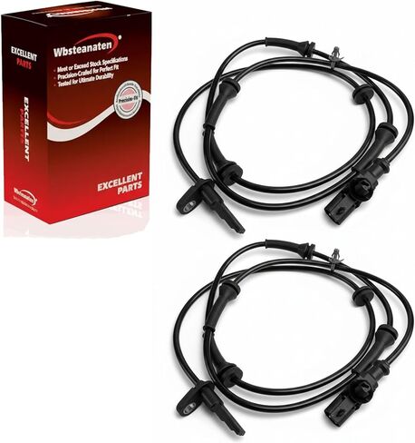 ABS Wheel Speed Sensor 2Pcs: Front Left & Right Compatible with INFINITI 2008-2013 G37 V6 3.7L, 2007-2008 G35 V6 3.5L, 2011-2012 G25 V6 2.5L, Nissan 2009-2014 370Z V6 3.7L, 2016-2020 370Z V6 3.7L in Kuwait