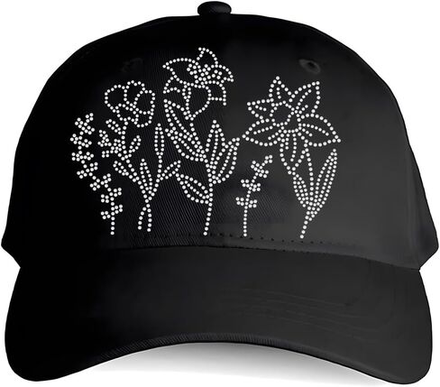 SUPERDANT Flowers Iron on Rhinestones for Clothes White Flower Crystal Heat Transfer Stickers Iron on Decals Rhinestone Patches for Woman T-Shirt Clothing Hoodie Jackets DIY Art Craft Gifts in Kuwait