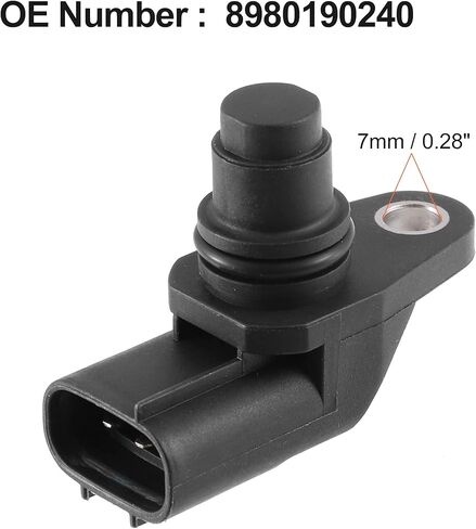 X AUTOHAUX 1 قطعة 8980190240 مستشعر موضع عمود الحدبات للسيارات الأوتوماتيكي لـ Isuzu 4HK1 أسود in Kuwait