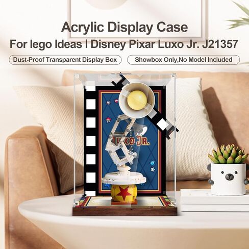 Acrylic Display Case Compatible with Lego 21357 Pixar Luxo Jr. Lamp - No Model Only Case , Dust-Proof Protective Showcase Box for Lego Pixar Lamp Ideas for Adults Fans in Saudi Arabia
