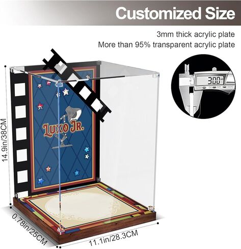 Acrylic Display Case Compatible with Lego 21357 Pixar Luxo Jr. Lamp - No Model Only Case , Dust-Proof Protective Showcase Box for Lego Pixar Lamp Ideas for Adults Fans in Saudi Arabia