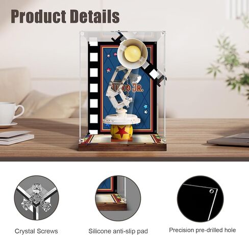 Acrylic Display Case Compatible with Lego 21357 Pixar Luxo Jr. Lamp - No Model Only Case , Dust-Proof Protective Showcase Box for Lego Pixar Lamp Ideas for Adults Fans in Saudi Arabia