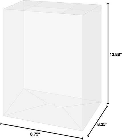 Display Geek, 1 x Plastic Pop Protector Only Compatible with 10 inch Shenron Glow in The Dark Metallic #859 Jumbo Size Funko Pop Box - Nothing Else fits in Saudi Arabia