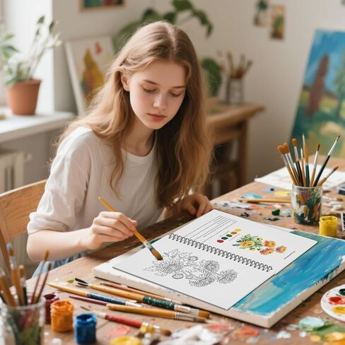 48 Colors Watercolor Workbook Paint Set for Adults-Create 30 Beautiful Paintings,Complete Water Colors Paint Adult Set for Beginners&Artists 3 Pack in Saudi Arabia