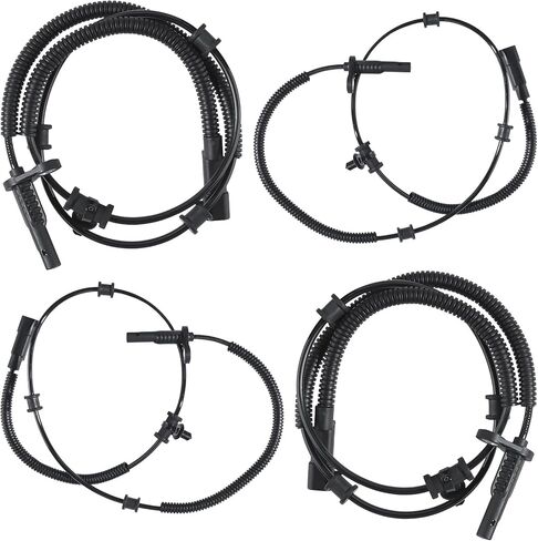 4PCS Front & Rear Left & Right ABS Wheel Speed Sensor Compatible with RAM 1500 2013-2018, Fit for RAM 1500 Classic 2019-2022,Replace# 68053861AB, 68053861AC, 68053861AD, 68231044AB in Saudi Arabia