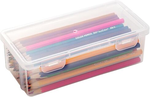 Vidifor Plastic Storage Containers with Lid for Office Supplies, Pencil Box, Art Supplies, Makeup, Crafts and and Charger Cable Cord (6) in Saudi Arabia