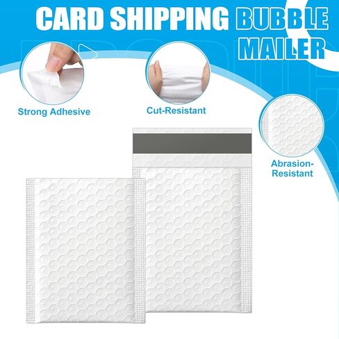 250 Pack Bubble Mailers 3.5 x 5 Inch Padded Envelopes Small Self Sealed Card Shipping Bubble Mailer Opaque Waterproof Padded Envelopes for Jewelry Makeup Gifts DIY Kits Business Supplies in Saudi Arabia