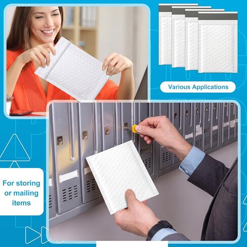 250 Pack Bubble Mailers 3.5 x 5 Inch Padded Envelopes Small Self Sealed Card Shipping Bubble Mailer Opaque Waterproof Padded Envelopes for Jewelry Makeup Gifts DIY Kits Business Supplies in Saudi Arabia