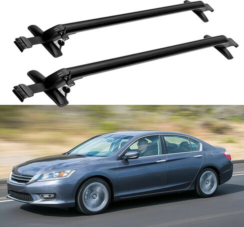 2PCS Cross Bars Crossbars Fits for Honda Accord 2013‑2017 Cargo Rack Luggage Bars Roof Racks Aluminum Crossbar Roof Rail Bar(Black) in Saudi Arabia