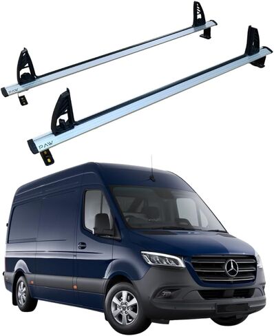 TOROS for Mercedes Benz Sprinter Aluminum Ladder Roof Racks Cross Bars Carrier 1995-2026 (2006-2018 Years, 3 Qty) in Saudi Arabia