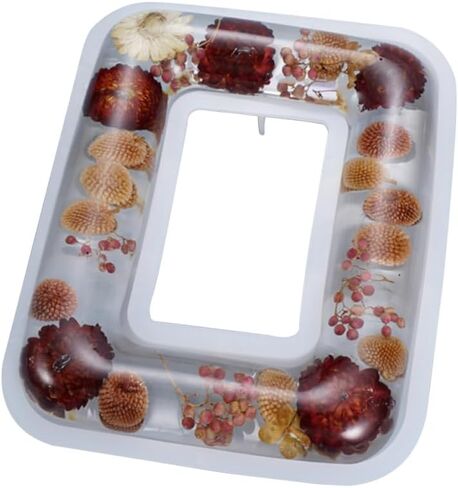 Photo Frame Mold 9.29X7.51X1.18In Silicone DIY Craft Mold for Resin Picture Frame Making Flexible Clear Non-Stick Tool for Home Decor in Kuwait