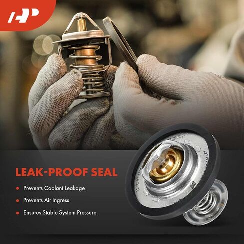 منظم حرارة سائل تبريد المحرك A-Premium متوافق مع Ford F-150 وF-150 Heritage وF-250 وF-250 Super Duty وF-350 Super Duty وF-750 وF-650 وBlue Bird وChevrolet وLincoln وMercury وPeugeot & Pontiac in Kuwait