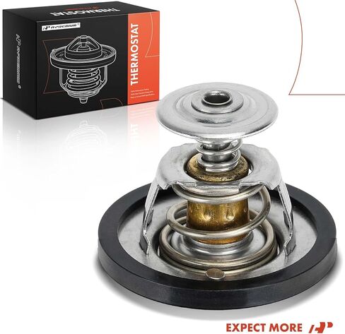 منظم حرارة سائل تبريد المحرك A-Premium متوافق مع Ford F-150 وF-150 Heritage وF-250 وF-250 Super Duty وF-350 Super Duty وF-750 وF-650 وBlue Bird وChevrolet وLincoln وMercury وPeugeot & Pontiac in Kuwait
