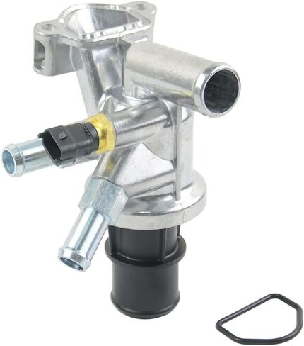 68028074AA Engine Coolant Thermostat Housing Assembly Compatible with Jeep Cherokee (KK) 2.8CRD Turbo Diesel 2008-2009, Liberty (KK) 2008-2009, Dodge Nitro 2.8CRD Turbo Diesel 2007-2009 in Saudi Arabia