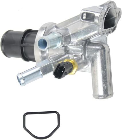 68028074AA Engine Coolant Thermostat Housing Assembly Compatible with Jeep Cherokee (KK) 2.8CRD Turbo Diesel 2008-2009, Liberty (KK) 2008-2009, Dodge Nitro 2.8CRD Turbo Diesel 2007-2009 in Saudi Arabia