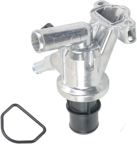68028074AA Engine Coolant Thermostat Housing Assembly Compatible with Jeep Cherokee (KK) 2.8CRD Turbo Diesel 2008-2009, Liberty (KK) 2008-2009, Dodge Nitro 2.8CRD Turbo Diesel 2007-2009 in Saudi Arabia