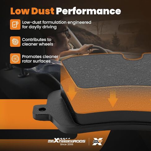 maXpeedingrods P-2019 D2019 P2019 Ceramic Front Brake Pads for Buick Encore 2018-2022, for Chevrolet Trax 2018-2022 All Trim Levels Front in Kuwait