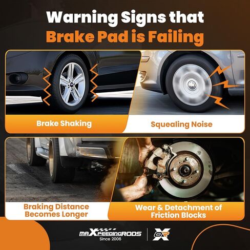 maXpeedingrods P-2019 D2019 P2019 Ceramic Front Brake Pads for Buick Encore 2018-2022, for Chevrolet Trax 2018-2022 All Trim Levels Front in Kuwait