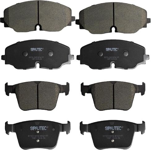 SIPAUTEC-Premium Ceramic Brake Pads,Front and Rear 4-Wheel Set Fit For Volkswagen Atlas Cross Sport 2020 2021 2022 2023 2024,For Volkswagen Atlas 2018-2024 in Saudi Arabia