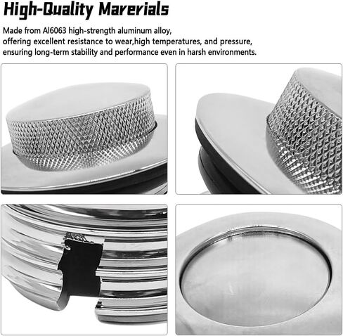 Gas Cap Pop-up Fit for Harley Softail Street Bob Breakout 114 Fat Boy Standard Heritage Deluxe 2018-2023 Replace 61100119A Silver in Saudi Arabia