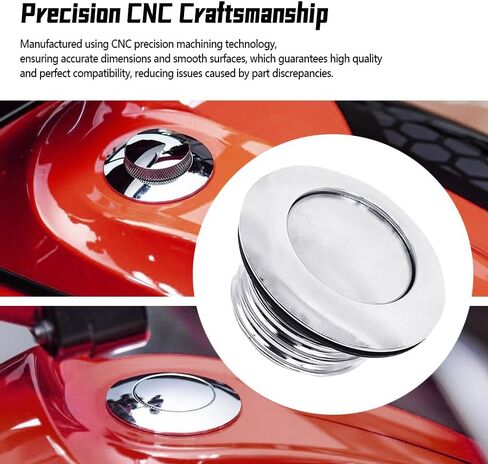 Gas Cap Pop-up Fit for Harley Softail Street Bob Breakout 114 Fat Boy Standard Heritage Deluxe 2018-2023 Replace 61100119A Silver in Saudi Arabia