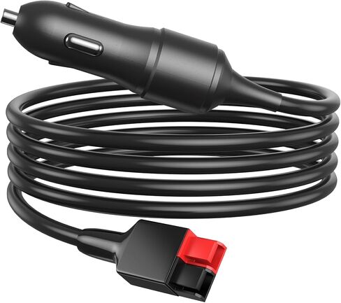 12AWG Car Cigarette Lighter Plug to Anderson Connector Extension Cable, 12V Heavy Duty DC Charging Cord with Resettable Fuse for Portable Power Station Solar Generator 12V Vehicle-4.9FT in Saudi Arabia