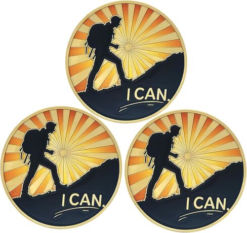 Inspirational Coin Never Give Up Encouragement Challenge Coins I Can Motivational Coin Gifts (Pack of 6) in Kuwait