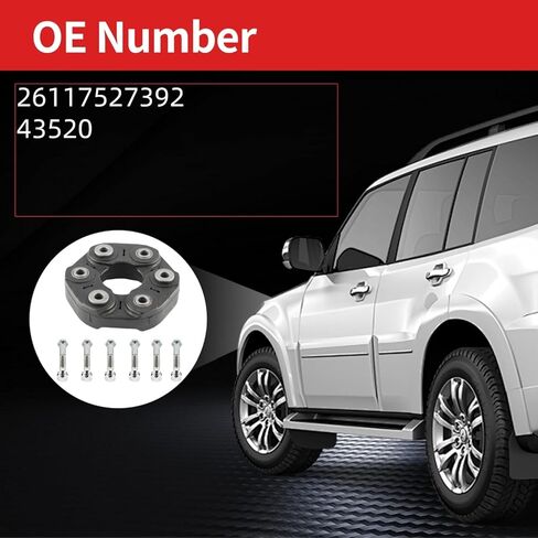 محرك رمح مقرنة فليكس المشتركة Propshaft اقتران متوافق مع BMW 325xi 2006 328i 2009-2013 328xi 2007-2008 330i 2006 528i 2001 X1 2013-2015[#26117527392, 43520] in Kuwait
