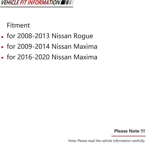 JLEO مكابح سيراميك أمامية وخلفية للسائق وجانب الركاب D905 D1374 لـ 2008-2013 Nissan Rogue / 2009-2020 Nissan Maxima (ليس لعام 2015) in Kuwait