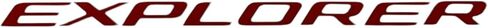 Eurosport Daytona - متوافق مع حشوات الحروف الخلفية لسيارة Ford Explorer 2020-2024 (أسود مطفي) in Kuwait