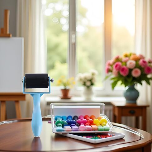 1PC Blue Diamond Painting Roller Tool,Diamond Art Roller Pressing Tools Plastic Diamond Painting Sticking Roller for Diamond Painting Tools,Paint Application Tools,House Paint Rollers in Saudi Arabia