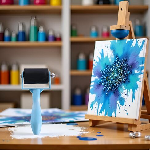 1PC Blue Diamond Painting Roller Tool,Diamond Art Roller Pressing Tools Plastic Diamond Painting Sticking Roller for Diamond Painting Tools,Paint Application Tools,House Paint Rollers in Saudi Arabia