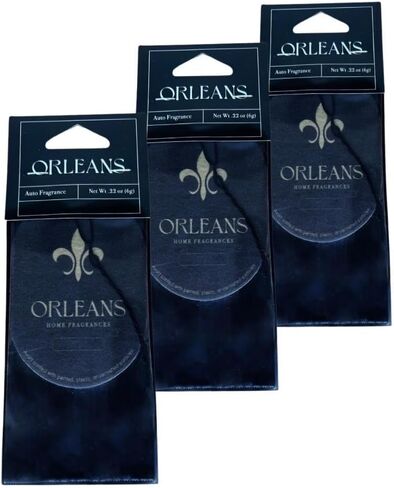 Orleans Home Fragrances (3) pack auto fresheners - Sandalwood & Leather Fragrance in Saudi Arabia