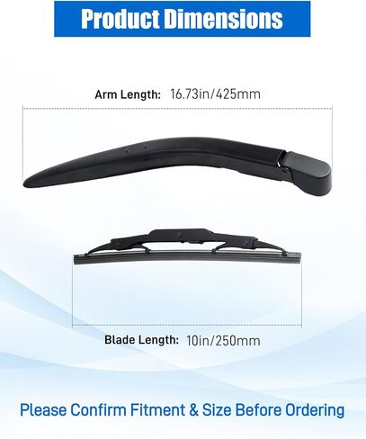 Rear Windshield Wiper Arm Blade Cover Assembly Fit for GMC Acadia 2017-2023, Back Window Wiper Arm, Replace 23367394 in Saudi Arabia
