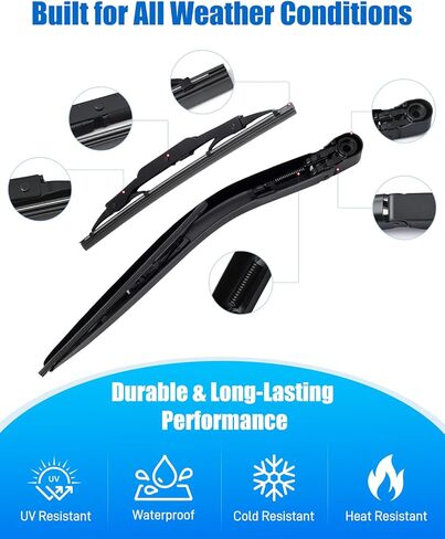 Rear Windshield Wiper Arm Blade Cover Assembly Fit for GMC Acadia 2017-2023, Back Window Wiper Arm, Replace 23367394 in Saudi Arabia