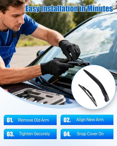 Rear Windshield Wiper Arm Blade Cover Assembly Fit for GMC Acadia 2017-2023, Back Window Wiper Arm, Replace 23367394 in Saudi Arabia