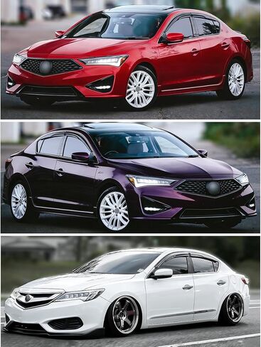 Window Visors for Acura ILX 2013 2014 2015 2016 2017 2018 2019 2020, Window Deflector Rain Guards Sun Visors Vent Deflectors, Tape-On Style in Saudi Arabia