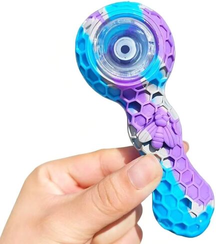 Silicone Handicraft with Honeycomb Textured Design, Ergonomic Grip, Waterproof, Easy Clean, Includes Protective Carrying Case, Home Decor Gift in Saudi Arabia