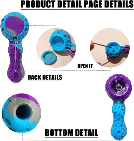 Silicone Handicraft with Honeycomb Textured Design, Ergonomic Grip, Waterproof, Easy Clean, Includes Protective Carrying Case, Home Decor Gift in Saudi Arabia