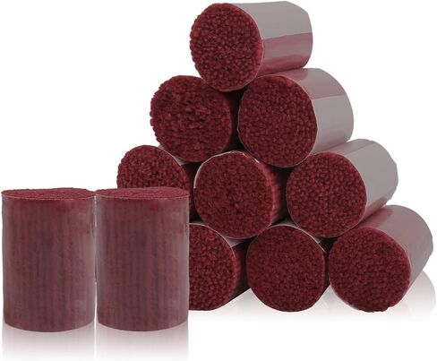 AKZYTUE 12 Rolls Latch Hook Yarn, Precut Rug Yarn for Latch Hook Kits, Crochet Yarn Bundles for Latch Hook Rug Making, DIY Tapestry Crafts for Adults & Beginners,Burgundy in Kuwait