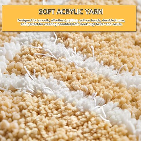 AKZYTUE 12 Rolls Latch Hook Yarn, Precut Rug Yarn for Latch Hook Kits, Crochet Yarn Bundles for Latch Hook Rug Making, DIY Tapestry Crafts for Adults & Beginners,Burgundy in Kuwait