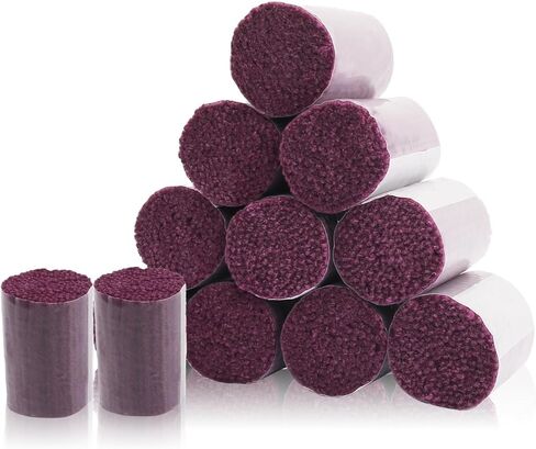 AKZYTUE 12 Rolls Latch Hook Yarn, Precut Rug Yarn for Latch Hook Kits, Crochet Yarn Bundles for Latch Hook Rug Making, DIY Tapestry Crafts for Adults & Beginners,Burgundy in Kuwait