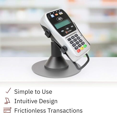حامل DCCSstands قائم بذاته، دوار وإمالة منخفض، FD35 / FD40 PIN Pad مع لوحة مستديرة، أسود in Kuwait