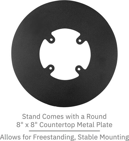حامل DCCSstands قائم بذاته، دوار وإمالة منخفض، FD35 / FD40 PIN Pad مع لوحة مستديرة، أسود in Kuwait