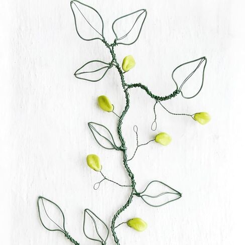 100 PCS 18 Gauge Green Floral Wire Stems for Artificial Flower Making, Florist Wire, Flower Wires for Crafts, Flower Arrangements and DIY Projects in Saudi Arabia