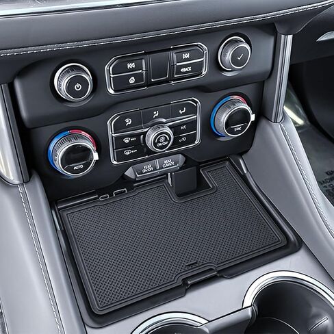 صينية وحدة التحكم المركزية متوافقة مع منظم غطاء المقصورة المخفية لسيارة Chevy Tahoe/Suburban وGMC Yukon 2021-2024 (مساحة تخزين إضافية مع فتحة USB، وليس لموديلات Yukon Denali/Ultimate أو 2025) in Kuwait